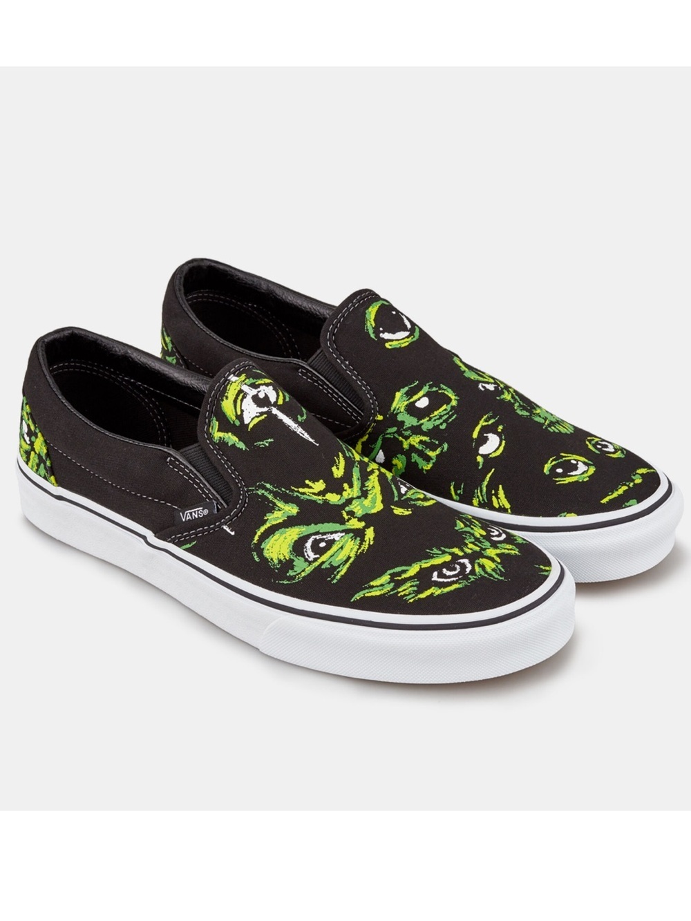 Vans Eyes In The Dark Glow in the Dark Slip On Sneakers NEW M10.5 W12